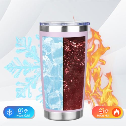 DIW 20oz Insulated Tumbler Bulk Travel Coffee Mug with Lid (4 Count)