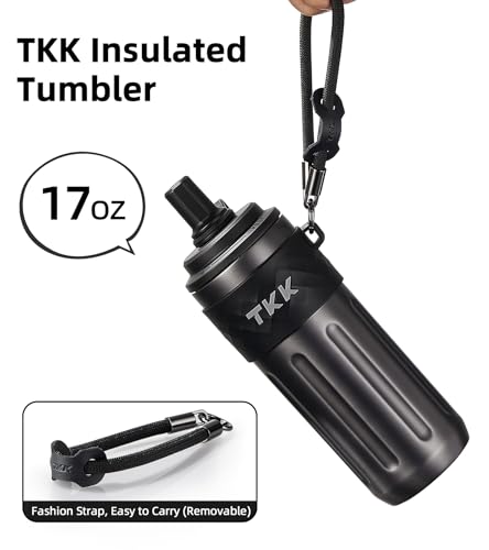 17 OZ Travel Tumbler Ceramic Lining with Straw Lid