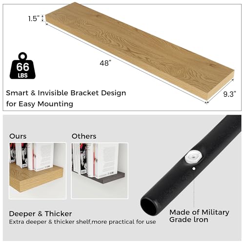 Floating Shelves for Wall (2 Count)
