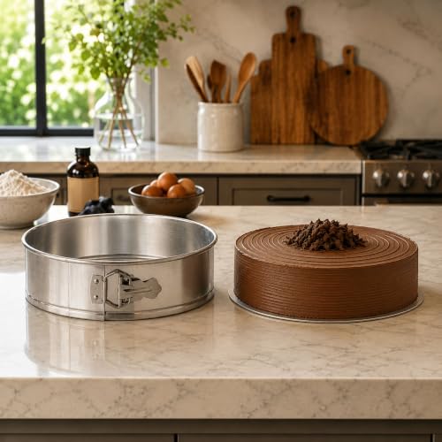 10 in Silver Aluminum Springform Cake Pan