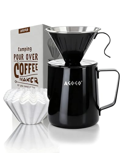 Stainless Pour Over Coffee Maker Set