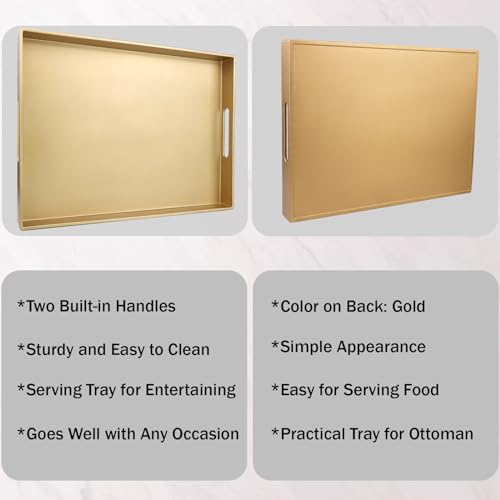 Gold Serving Tray for Coffee Table