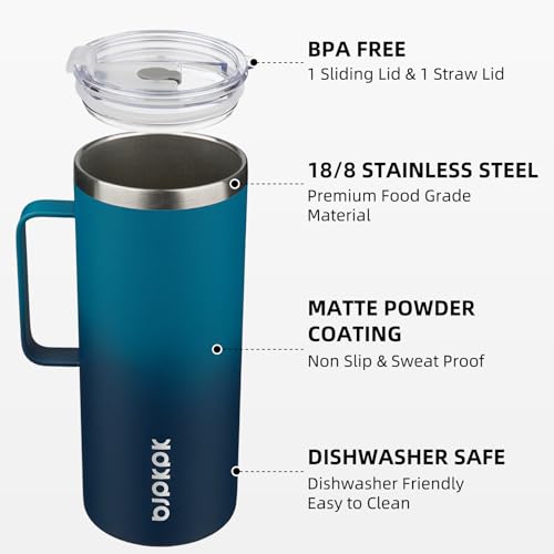 32oz Insulated Coffee Mug with Handle