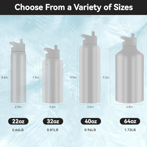 40oz Stainless Steel Water Bottle
