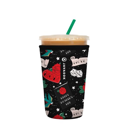 JavaSok Iced Coffee & Cold Soda Insulated Neoprene Cup Sleeve
