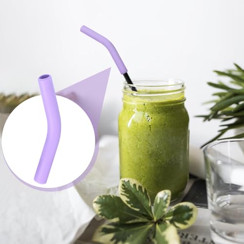 6pcs Food Grade Silicone Straw Tips (6 Count)