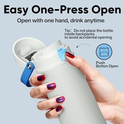 Insulated Water Bottle with Straw
