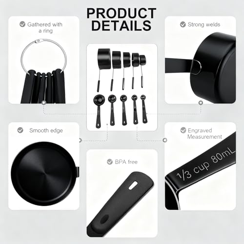 Measuring Cups and Spoons Set (10 Count)