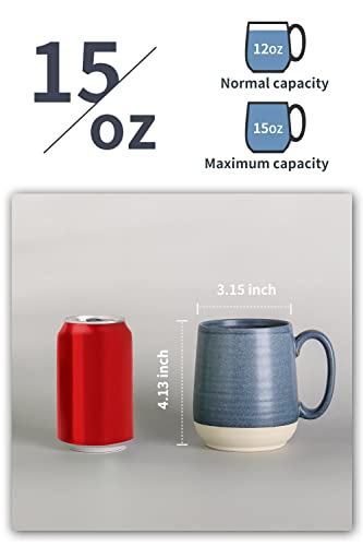 Porcelain Coffee Mugs Set of 6 (6 Count)