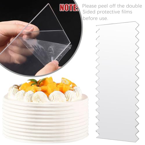 Acrylic Cake Scrapers (4 Count)