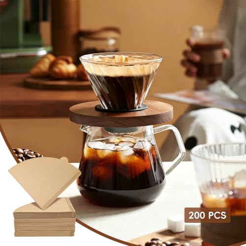 200Pcs Cone Coffee Filters 2