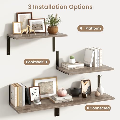 Floating Shelves for Wall (2 Count)