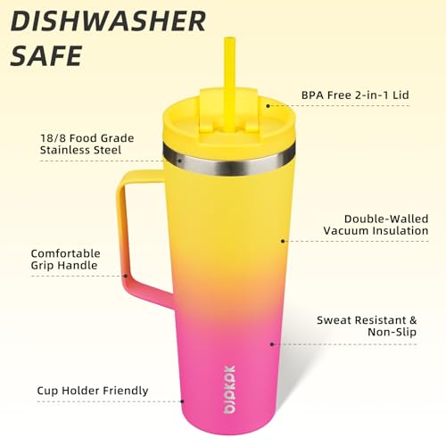26oz Insulated Tumbler with Handle
