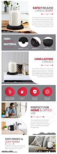 Candle Warmer Plate Safely Releases Scents Without a Flame