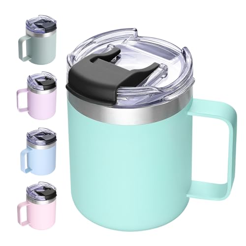 12oz Insulated Travel Coffee Mug with Handle