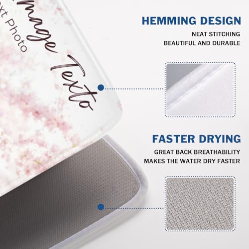 Custom Personalized Dish Drying Mat for Kitchen Counter