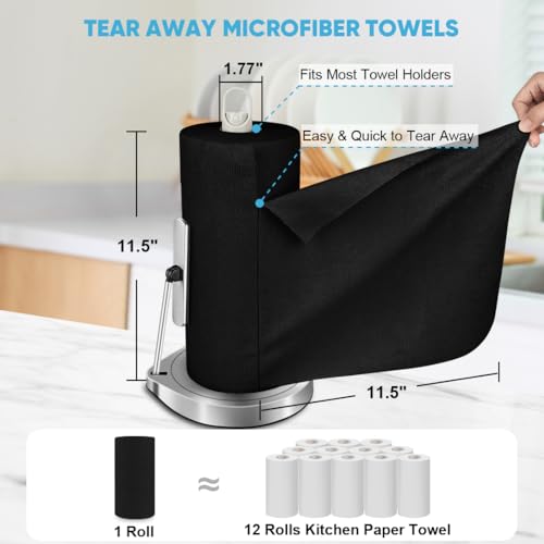 Microfiber Cleaning Cloth Roll (75 Count)