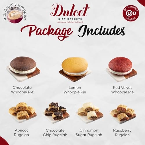 Assorted Snacks Gift Basket Old Fashioned Fresh Bakery Pastry Signature Gift Basket Features Whoopie Pies and Flaky Rugelah Great Gift Family
