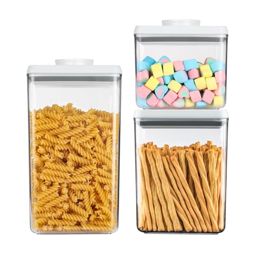 Food Airtight Containers storage with Lids 3 Pack (3 Count)
