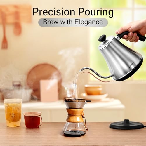 Electric Kettle Gooseneck Water Kettle Stainless Steel Tea Kettle Water Boiler Fast Heating