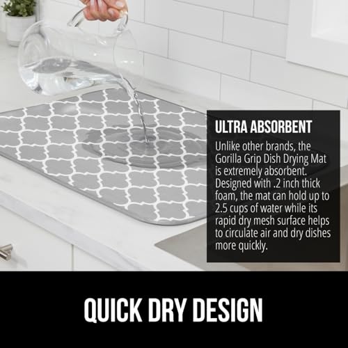 Ultra Water Absorbent Microfiber Dish Drying Mat