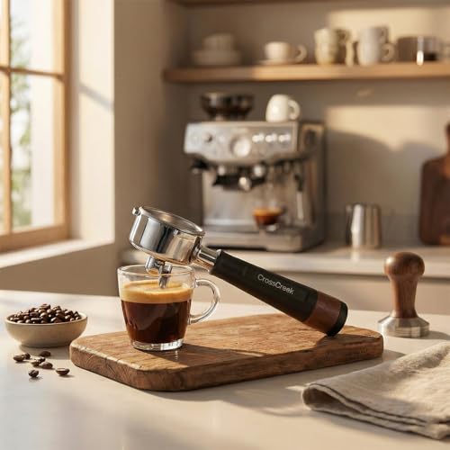 54mm Double Spout Portafilter for Breville 3 Ear Aluminum Handle