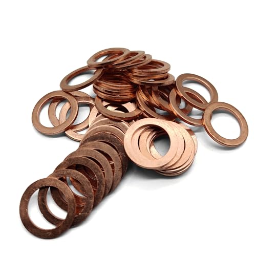 M14 Flat Washer Copper Sealing Ring (40 Count)