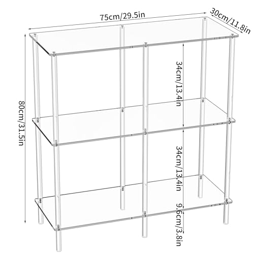 Acrylic Side Table Clear 3