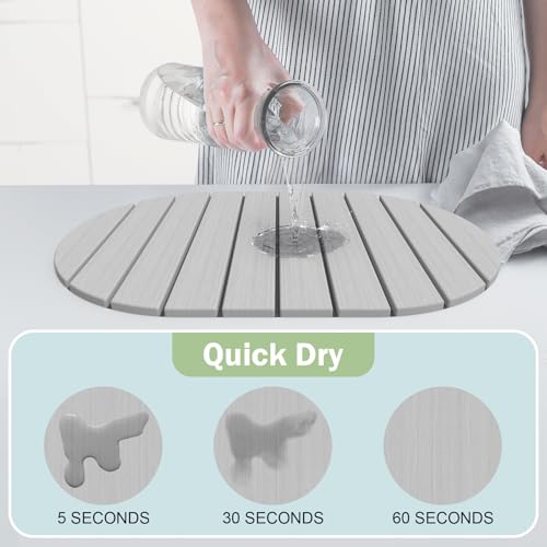 Stone Dish Drying Mat for Kitchen Counter