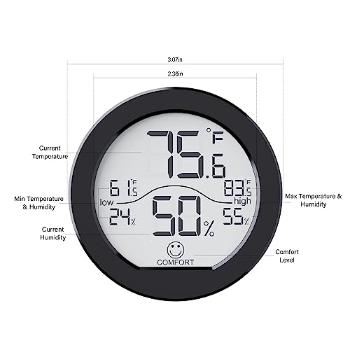 Indoor Digital Hygrometer Thermometer for Room Temperature Humidity Meter