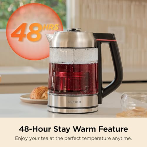 1.7L Glass Electric Kettle with Tea Infuser