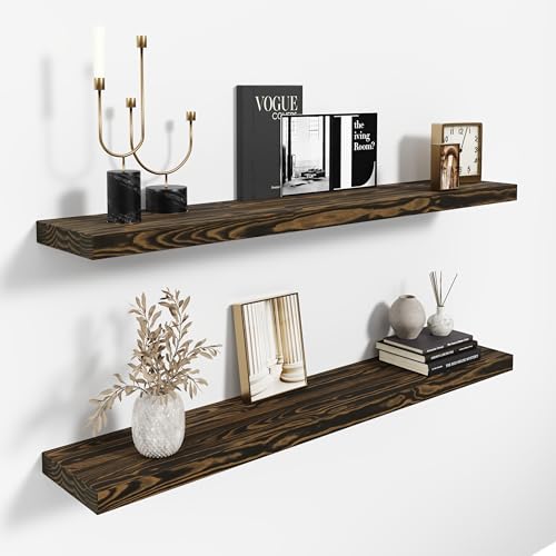 36'' Wood Floating Shelves for Wall (2 Count)