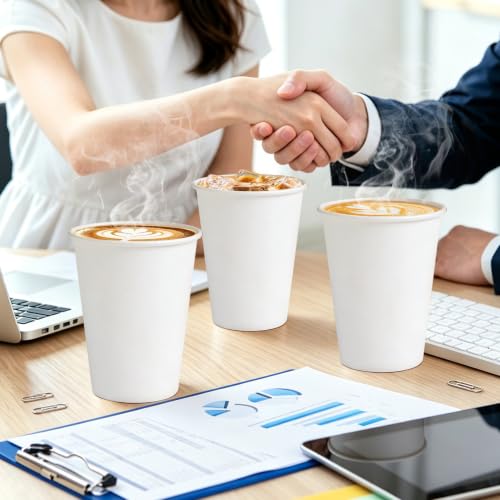 360 Pack 12 oz Disposable Paper Coffee Cups (360 Count)