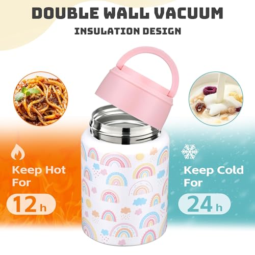 16oz Insulated Food Jar with Spoon