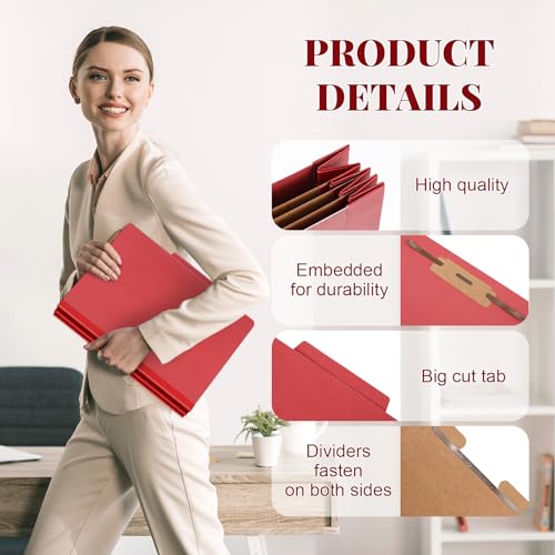 12 Pcs Classification Folder Letter Size