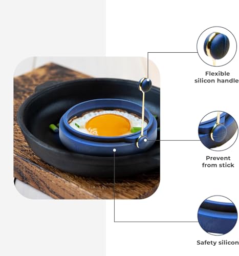 Professional 4 Inch Silicone Egg Ring (2 Count)