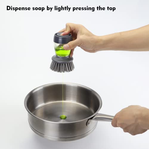 Dish Brush with Soap Dispenser (2 Count)