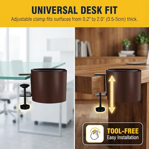 Luxury 2pcs Desk Cup Holder (2 Count)