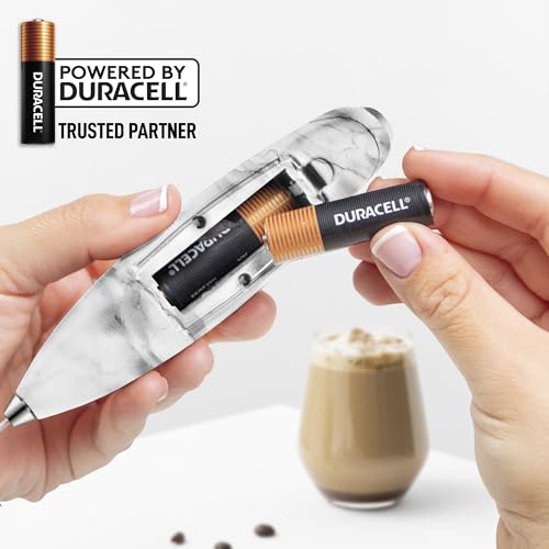 Powerful Milk Frother Wand With Duracell Batteries