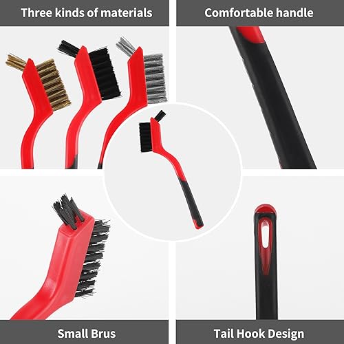 6 Pack Wire Brush Set Nylon