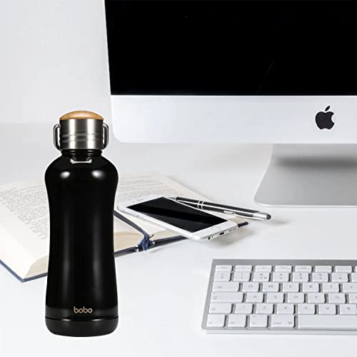 Mini Insulated Water Bottle With Bamboo Lid