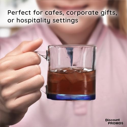 Clear Glass Coffee Mugs 13 oz. Set of 10 (10 Count)