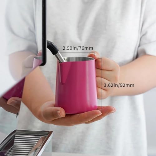 12oz Milk Frothing Pitcher Stainless Steel Espresso Steaming Jug