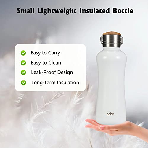 Mini Insulated Water Bottle With Bamboo Lid