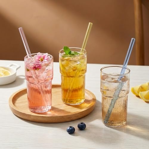 36 Pack Reusable Glass Straws