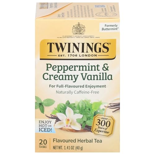 Peppermint & Creamy Vanilla Herbal Tea Bags (20 Count)