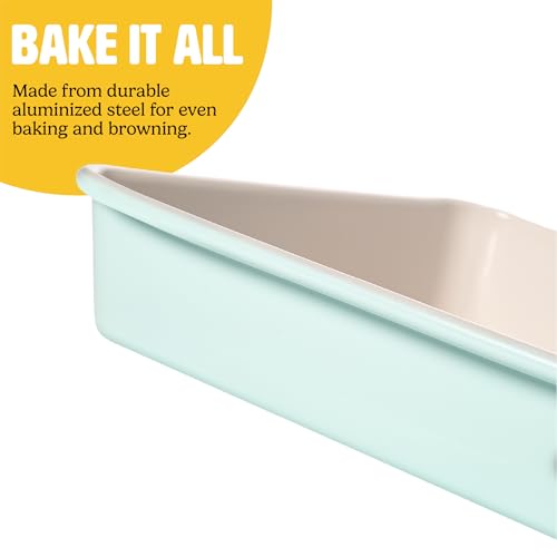 Clean Ceramic Square Cake Pans Set (2 Count)