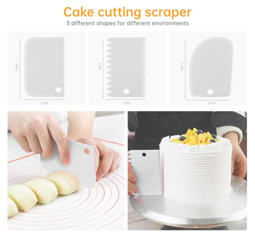 12 Inch Cake Turntable Decorating Stand with Aluminum (25 Count)