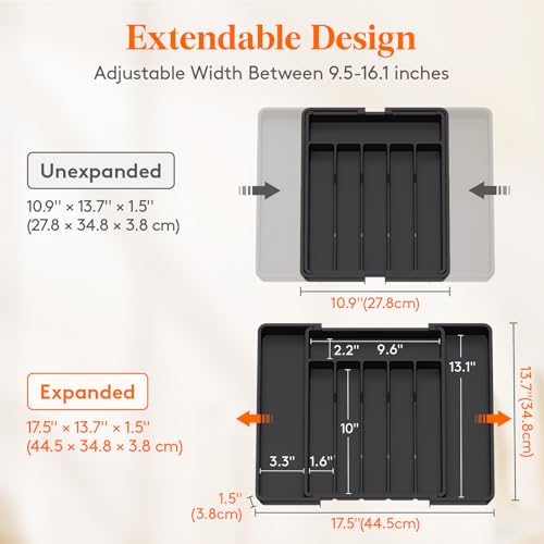 Expandable Silverware Drawer Organizer