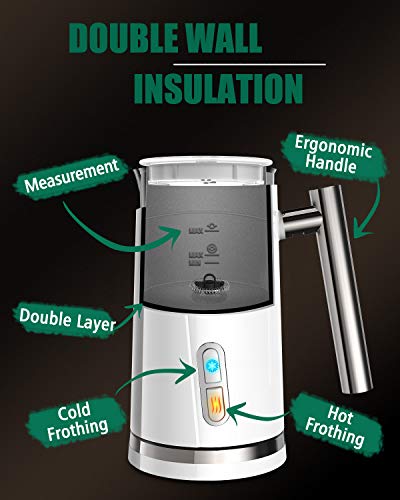 Milk Frother Milk Frother and Steamer for Milk Foam & Hot Milk